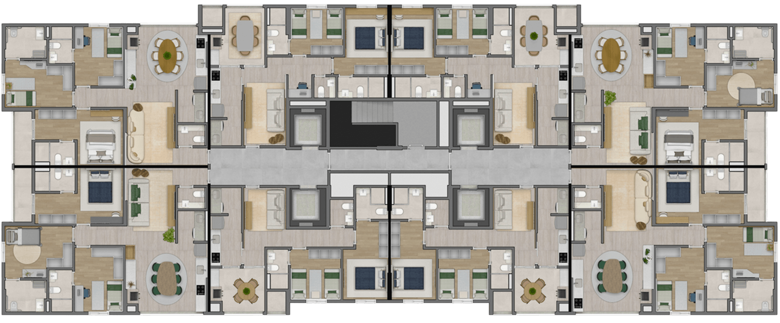 Pavimento tipo Residencial